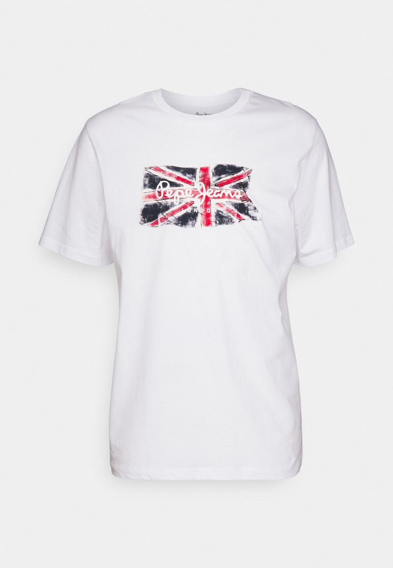 Clag Pepe Jeans CLAG - Print T-shirt - white - Zalando.co.uk