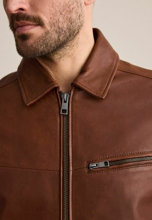 Next, Lederjacke - brown