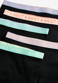 Next BRIGHT WAISTBAND 5 PACK - Panties - black