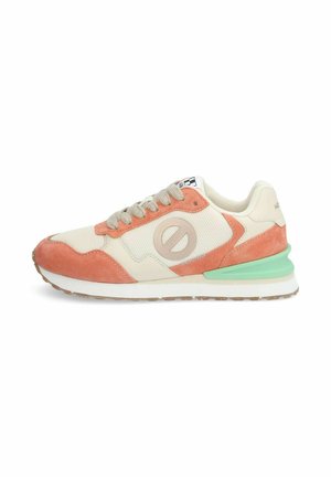 Sneakers basse - melon blanc casse beige
