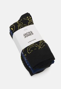 Jack & Jones JACMELTED SMILE SOCKS 5 PACK - Zoknik - true blue/black/asphalt