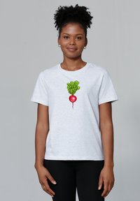 watapparel RADIESCHEN - T-shirt imprimé - cool heather grey