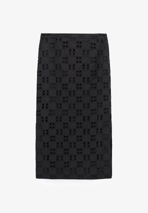 ADOLFO DOMINGUEZ, Pencil skirt - black