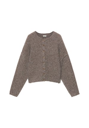 PULL&BEAR, SOFT KNIT - CARDIGAN - Gilet - brown