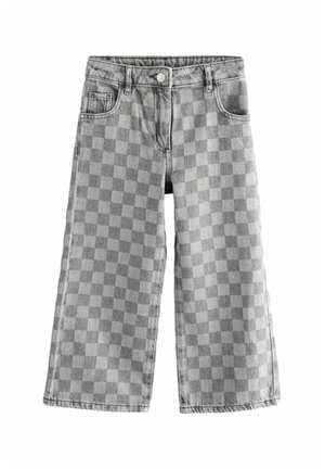 WIDE  - Jeans relaxed fit - grey denim checkerboard