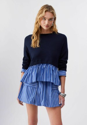 WITH FLOUNCES - Vesta - blue