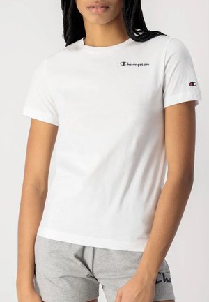 Champion HIGHWAY- SHOP MIT KLEINEM LOGO-SCHRIFTZUG - T-shirt basic - weiss