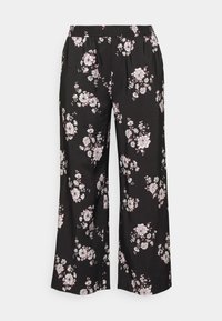 Anna Field Curvy WIDE LEG PANT - Calças - black/multi coloured