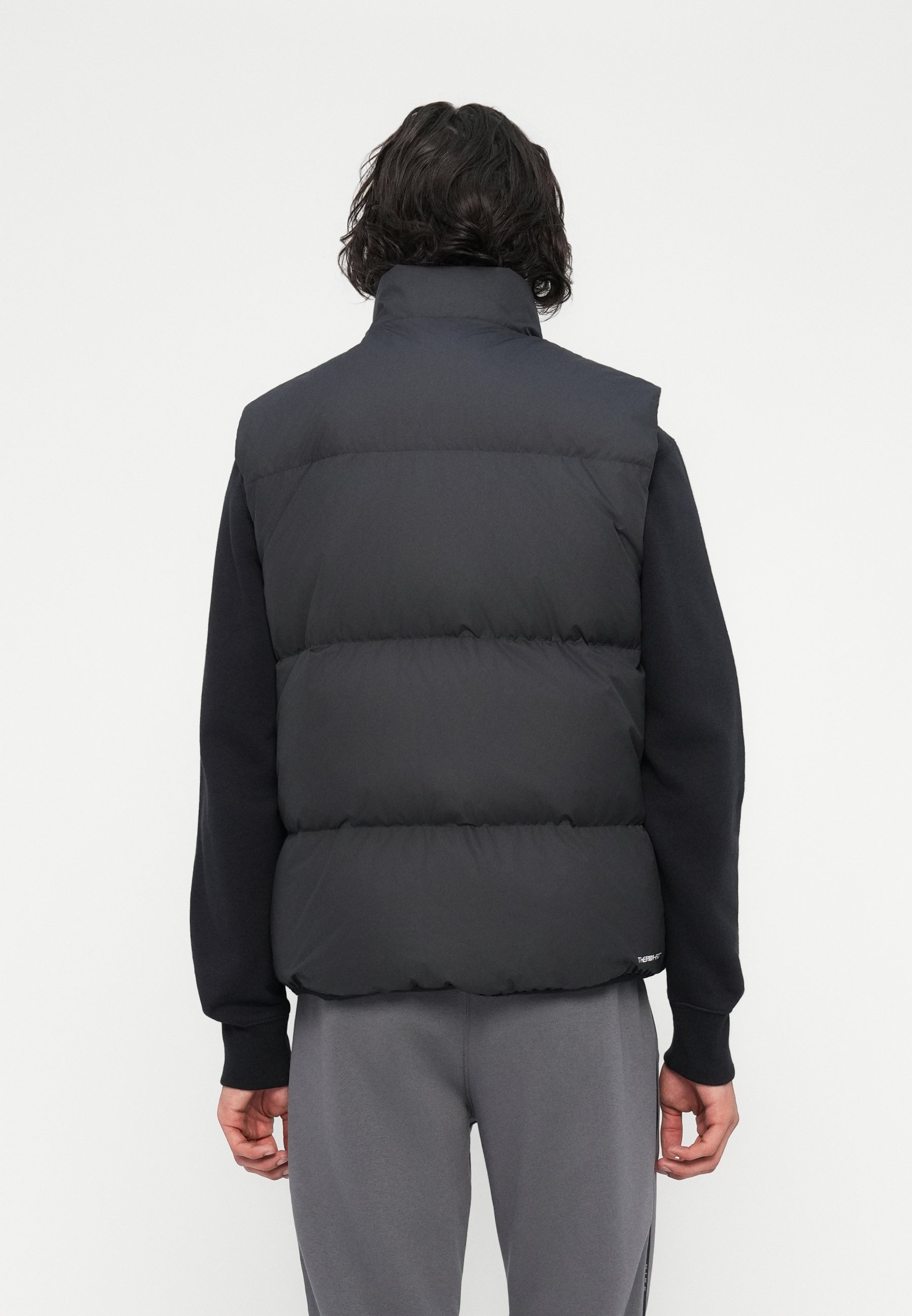 Nike Sportswear CLUB PUFFER VEST - Bodywarmer - black/white/zwart