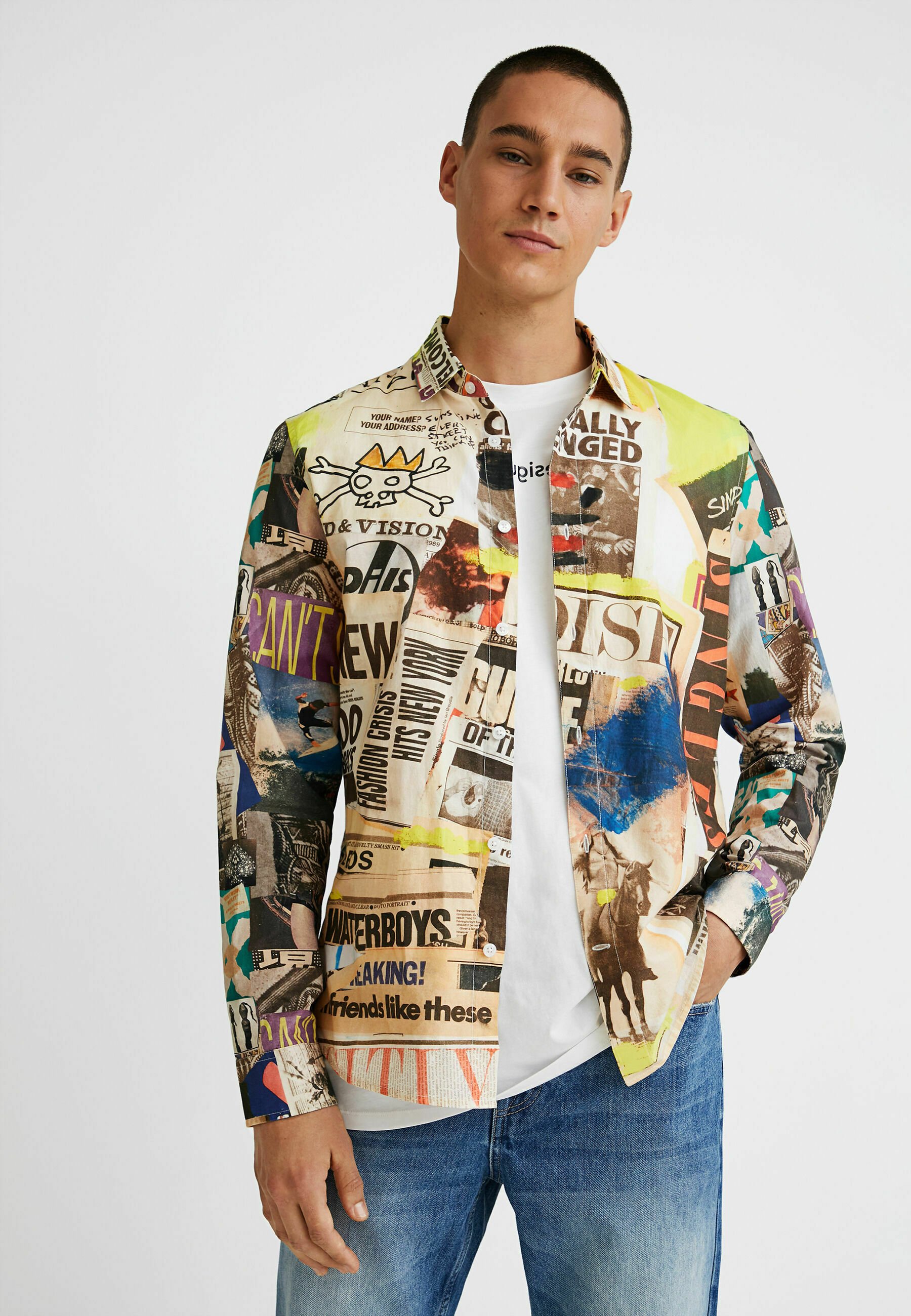 Desigual FLOWY PRINTED - Camicia - pink/fuxia - Zalando.it