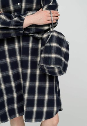 moshi moshi mind, MY POUCH - Beauty case - dark navy grey ecru