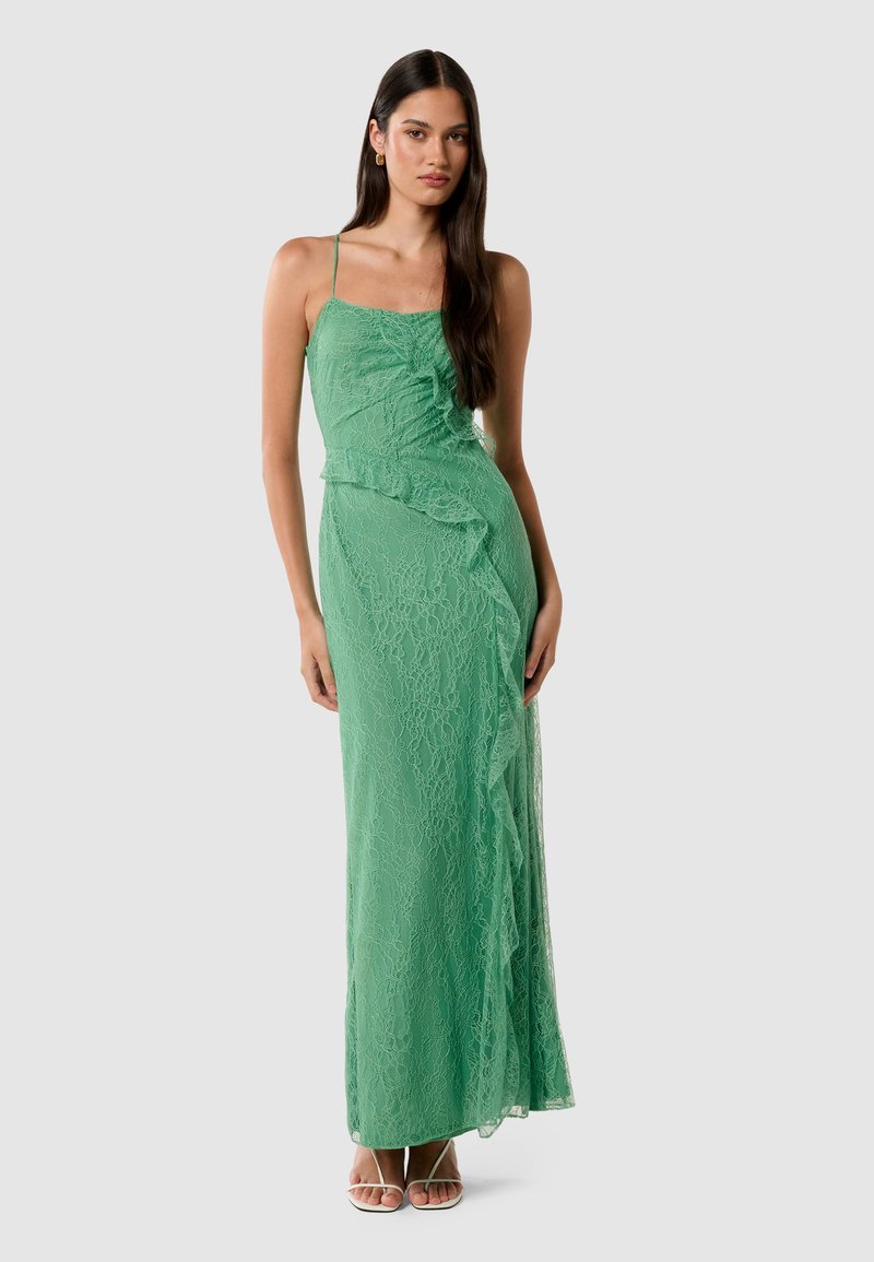 Forever New MAYBELLE RUFFLE - Cocktailkleid/festliches Kleid - green spruce