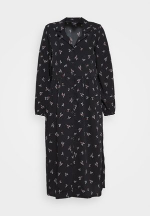Monki Φόρεμα πουκάμισο - black dark ol bouquet