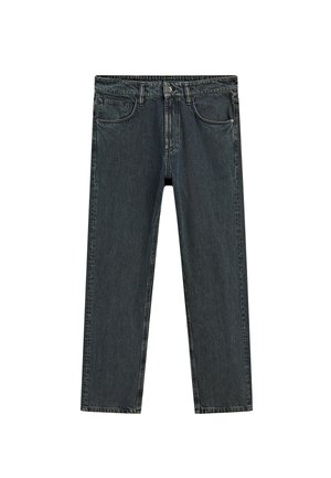 Massimo Dutti WIDE-LEG - Straight leg jeans - dark blue