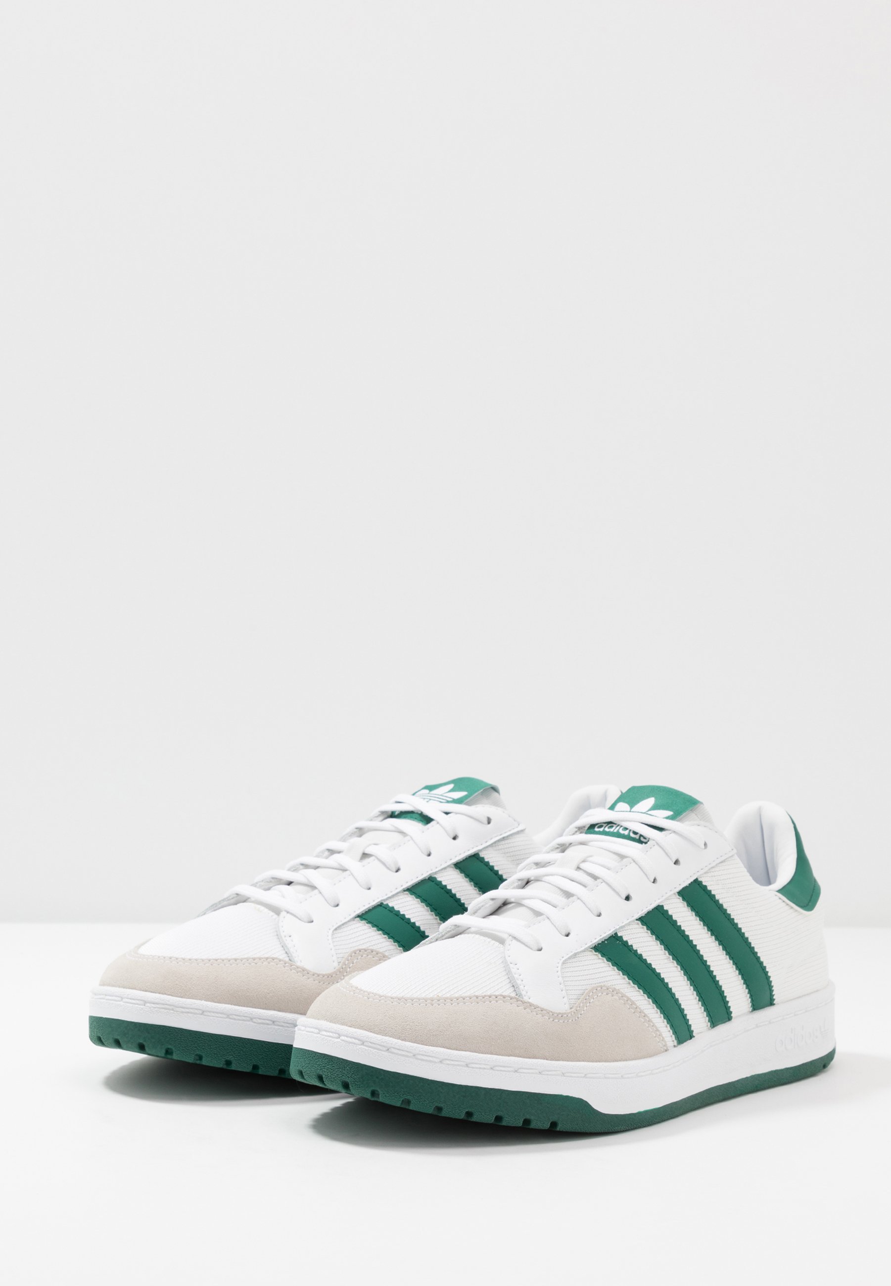 adidas Originals TEAM COURT - Baskets basses - footwear white/collegiate  green/blanc - ZALANDO.FR