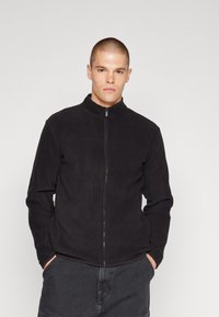 Only & Sons - ZACK REG FULL ZIP HIGHNECK - Fleecejacke - black Thumbnail-Bild 1