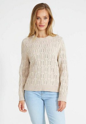 FILIPPA CREW - Strickpullover - oyster