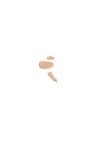 Fondotinta liquido in una tonalità beige chiaro, con una consistenza liscia e cremosa. Presenta una piccola goccia e un motivo a pennellata.