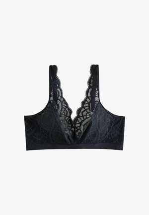 Next, REGULAR FIT - TOTAL SUPPORT B-H NON WIRE LACE BRA - Triangel BH - black