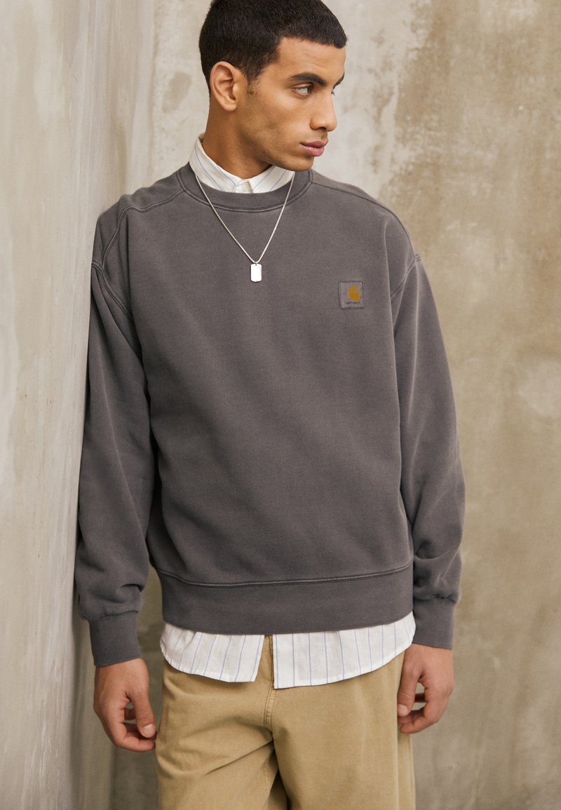 Carhartt WIP NELSON - Felpa - black garment dyed