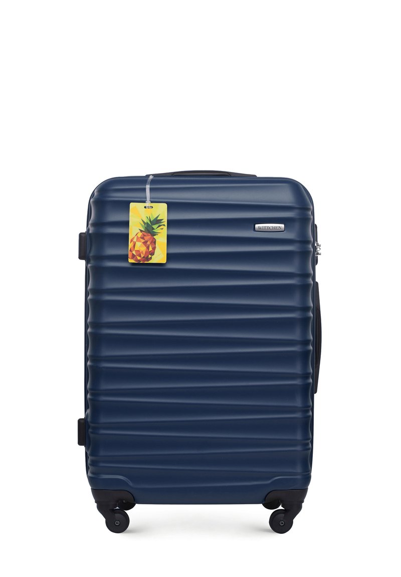 WITTCHEN MEDIUM SUITCASE WITH LUGGAGE TAG FROM ABS - Wheeled suitcase - dark blue