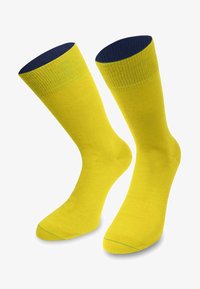 Unausgewählt, gelb/marine