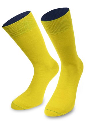 MID CUT SOCKS BI-COLOR - Socken - gelb/marine