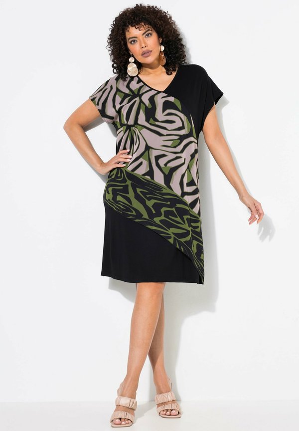 ÜBERWURF V-AUSSCHNITT HALBARM - Jerseykleid