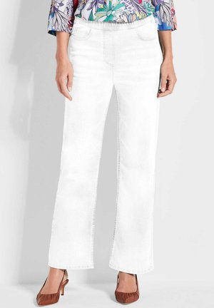SCHLUPF VERA - Flared Jeans - white