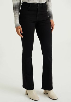 WE Fashion BLUE RIDGE - Jeansy Bootcut - black