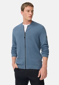 camel active IM STIL - Strickjacke - stone blue