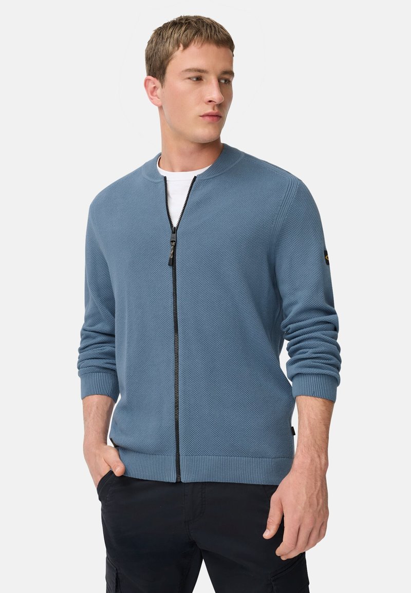 camel active IM STIL - Strickjacke - stone blue