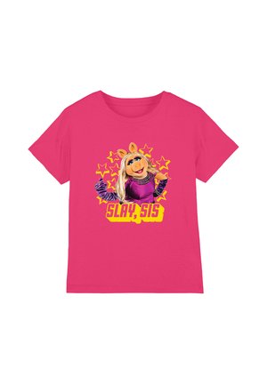 Disney, THE MUPPETS MISS PIGGY SLAY SIS UNISEX - Print T-shirt - neon pink