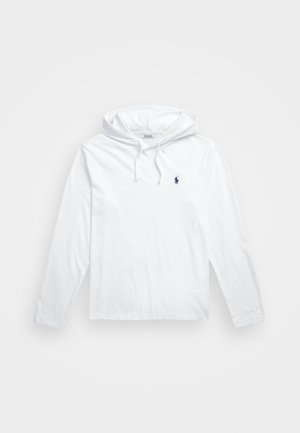Polo Ralph Lauren JERSEY HOODED T-SHIRT - Sweat à capuche - white