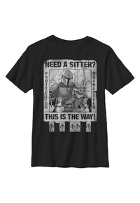 Star Wars STAR WARS: THE MANDALORIAN PROTECTION GUARANTEED - Camiseta estampada - black