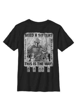STAR WARS: THE MANDALORIAN PROTECTION GUARANTEED - T-shirt z nadrukiem