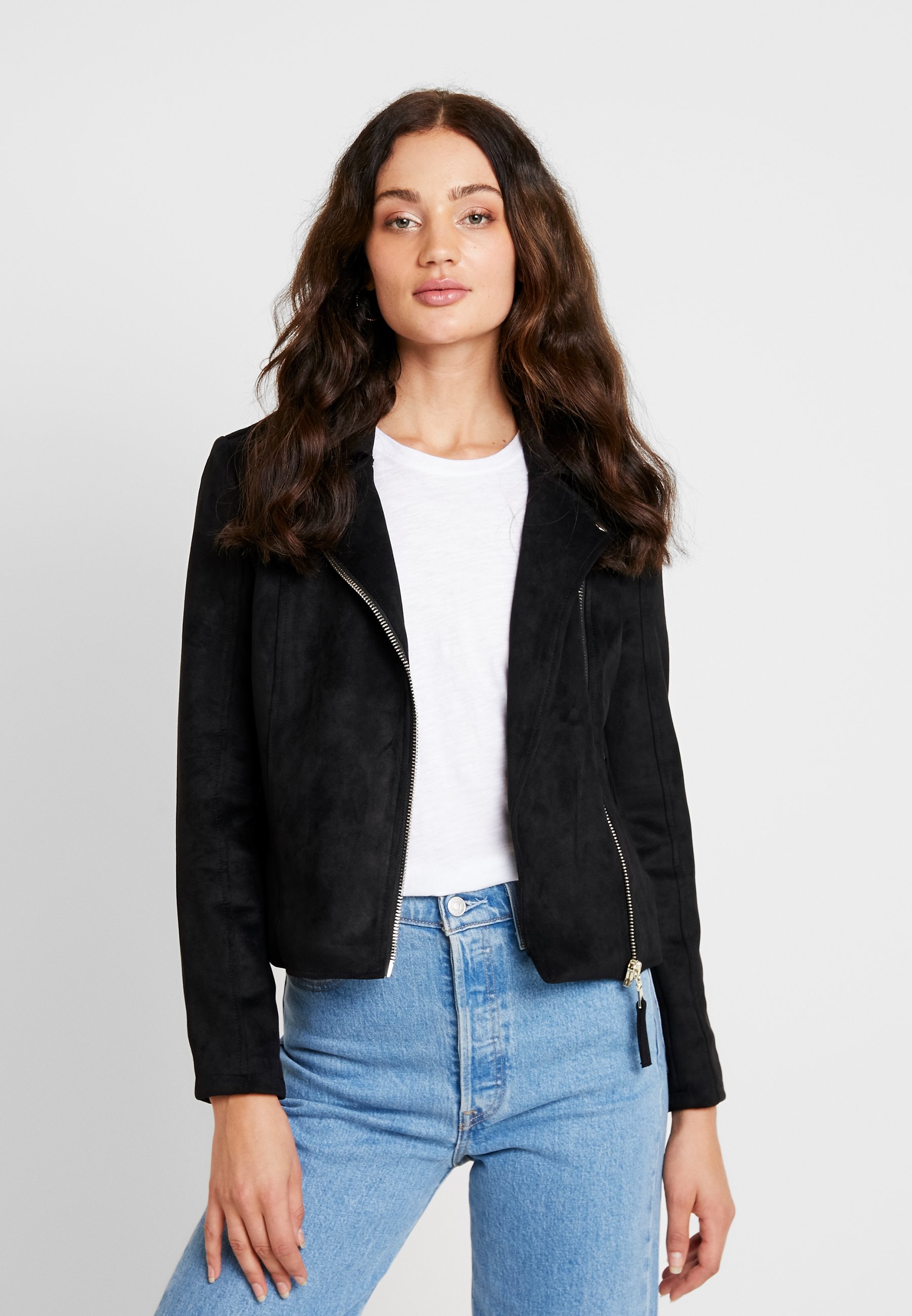 Miss Selfridge BIKER Imitert skinnjakke black Zalando.no Miss Selfridge BIKER Imitert skinnjakke black Zalando.no