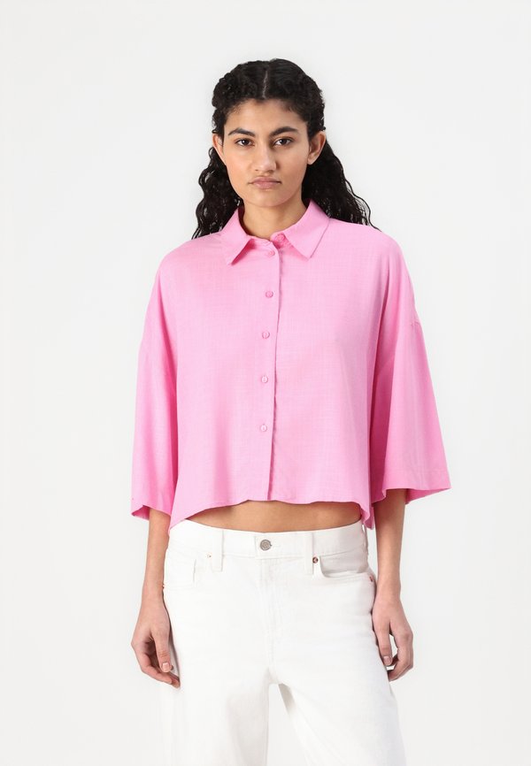 ONLASTRID LIFE CROP SHIRT - Button-down blouse