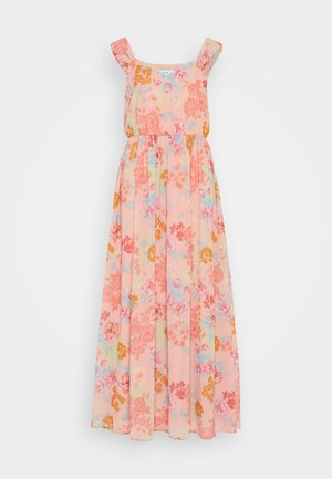 VILA, VIURA WIDE STRAP ANKLE DRESS - Μάξι φόρεμα - silver/pink/multi color