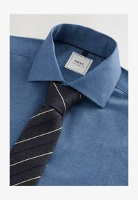 Unselected, blue denim navy stripe