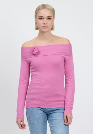 OFF-SHOULDER - Maglietta a manica lunga - pink