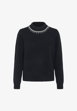 Kaffe Stickad tröja - black deep cc