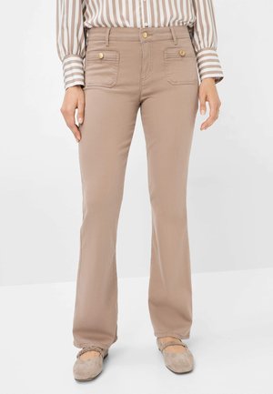 Bootcut jeans - taupe