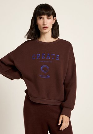 LANIUS, Sweatshirt - bitter chocolate