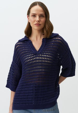 Jimmy Key 3/4 SLEEVE OPENWORK  - Trui - dark blue