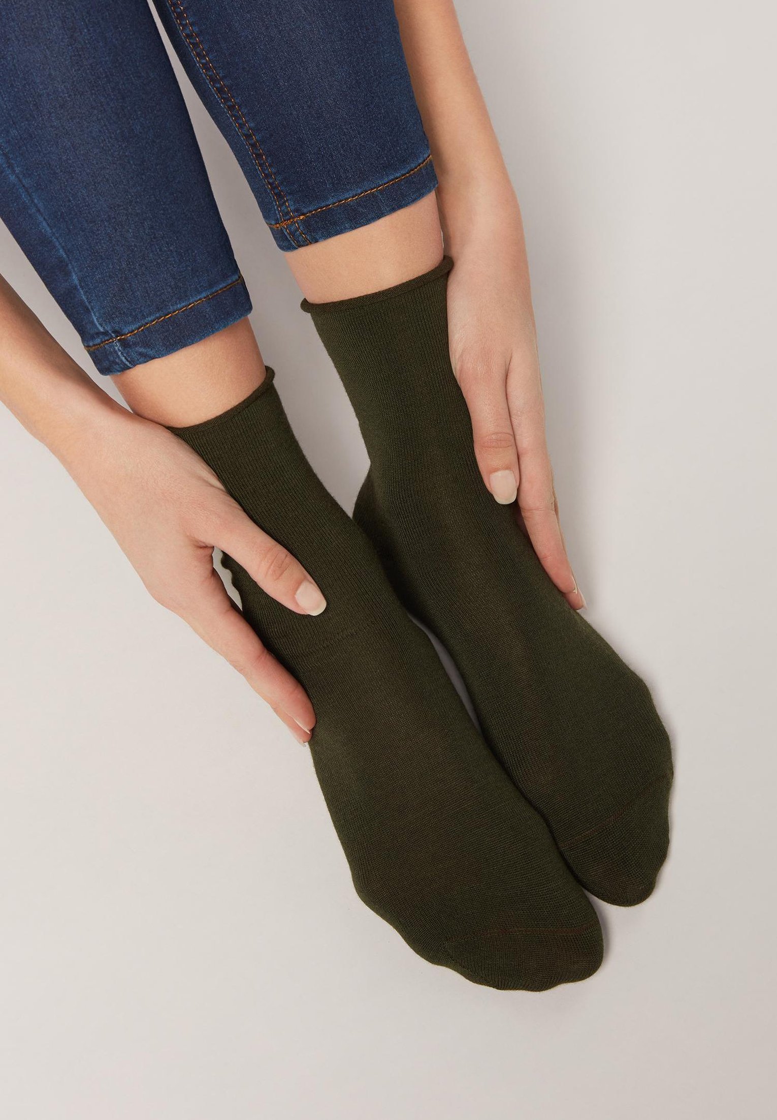 Calzedonia Calze - green, mottled green/verde - Zalando