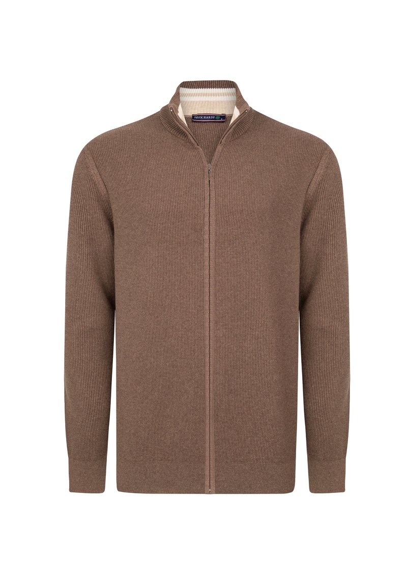 Felix Hardy HIGH COLLAR - Kardigan - brown