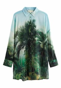 Niet geselecteerd, green blue scene print