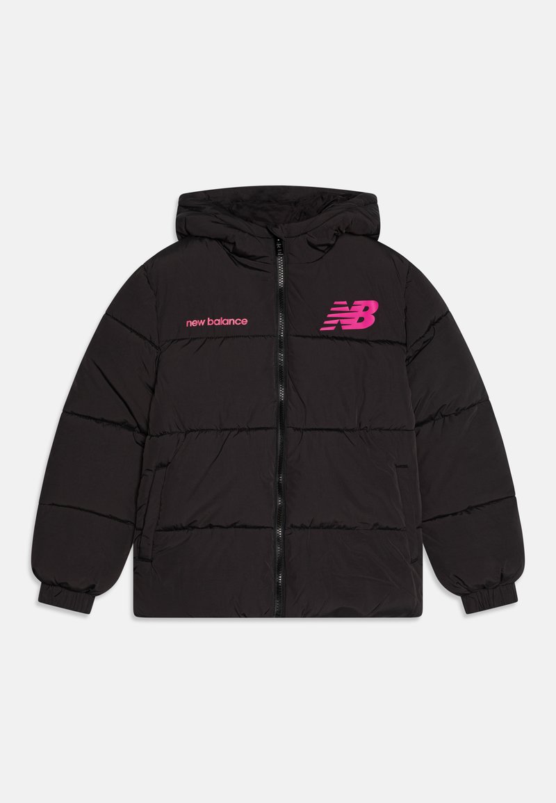 New Balance WIDE BAFFLE GRAPHIC LOGO QUILTED COAT - Giacca invernale - caviar