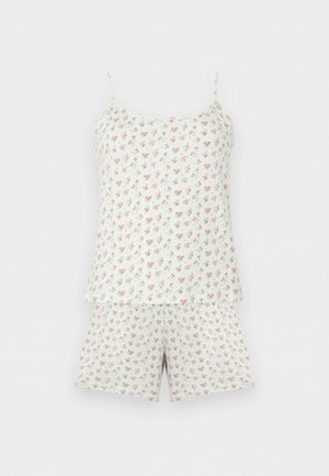 Pieces, NIGHTWEAR SET - Conjunto de pijama - bright white/bright pink